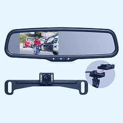 Amazon.com: AUTO-VOX T2 Backup Camera Kit， 4.3”LCD OEM Rear View Mirror  Monitor with IP 68 Waterproof Back Up Car Camera，Super Night Vision License  Plate Rear View Camera Kit，Parking & Reversing Safety :